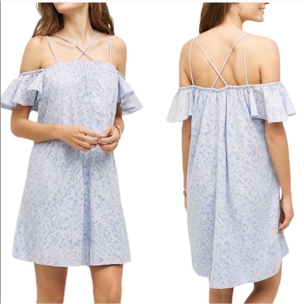 ANTHRO. HD IN PARIS Day Flower Strappy Dress size M